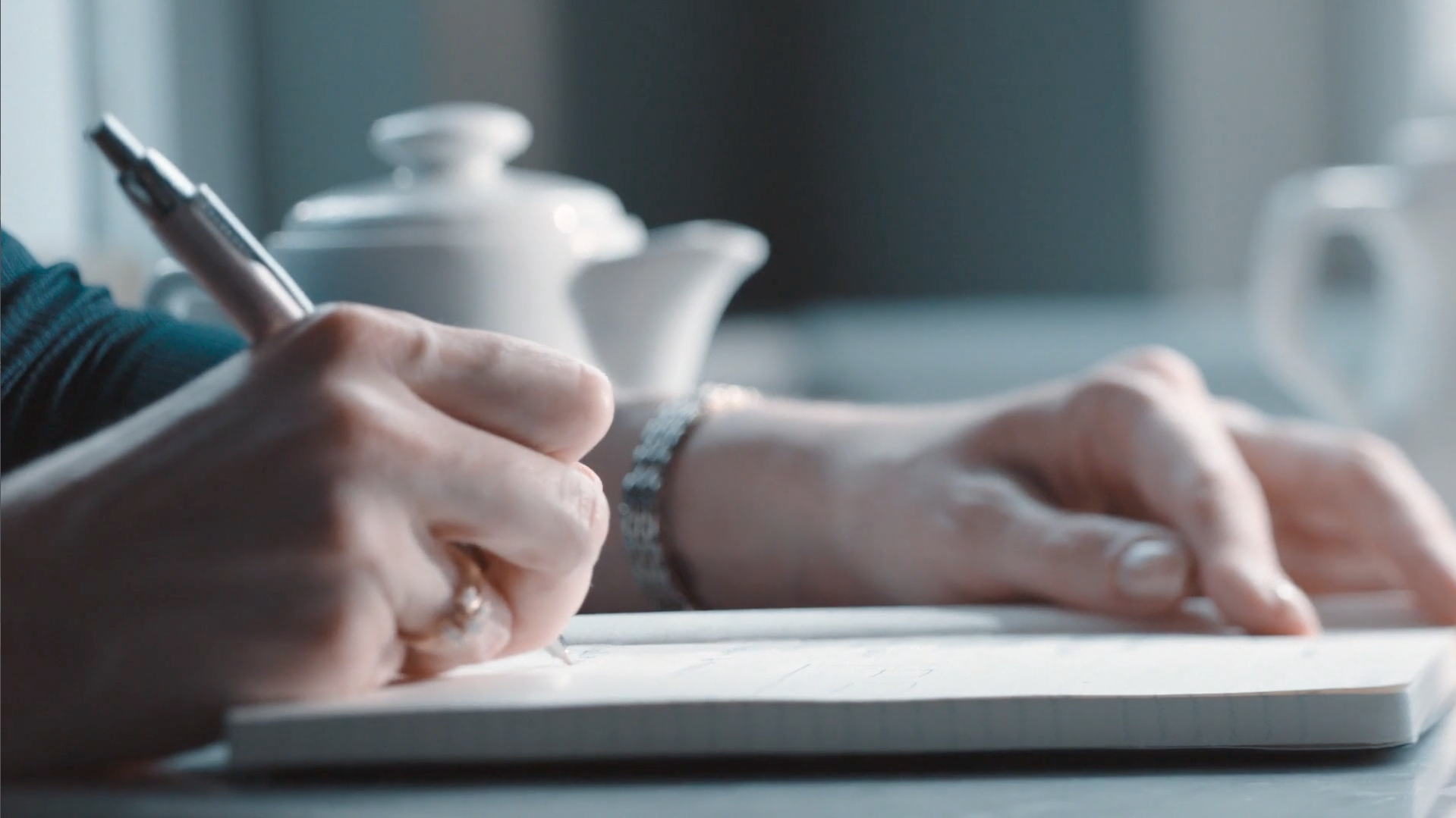Person writing