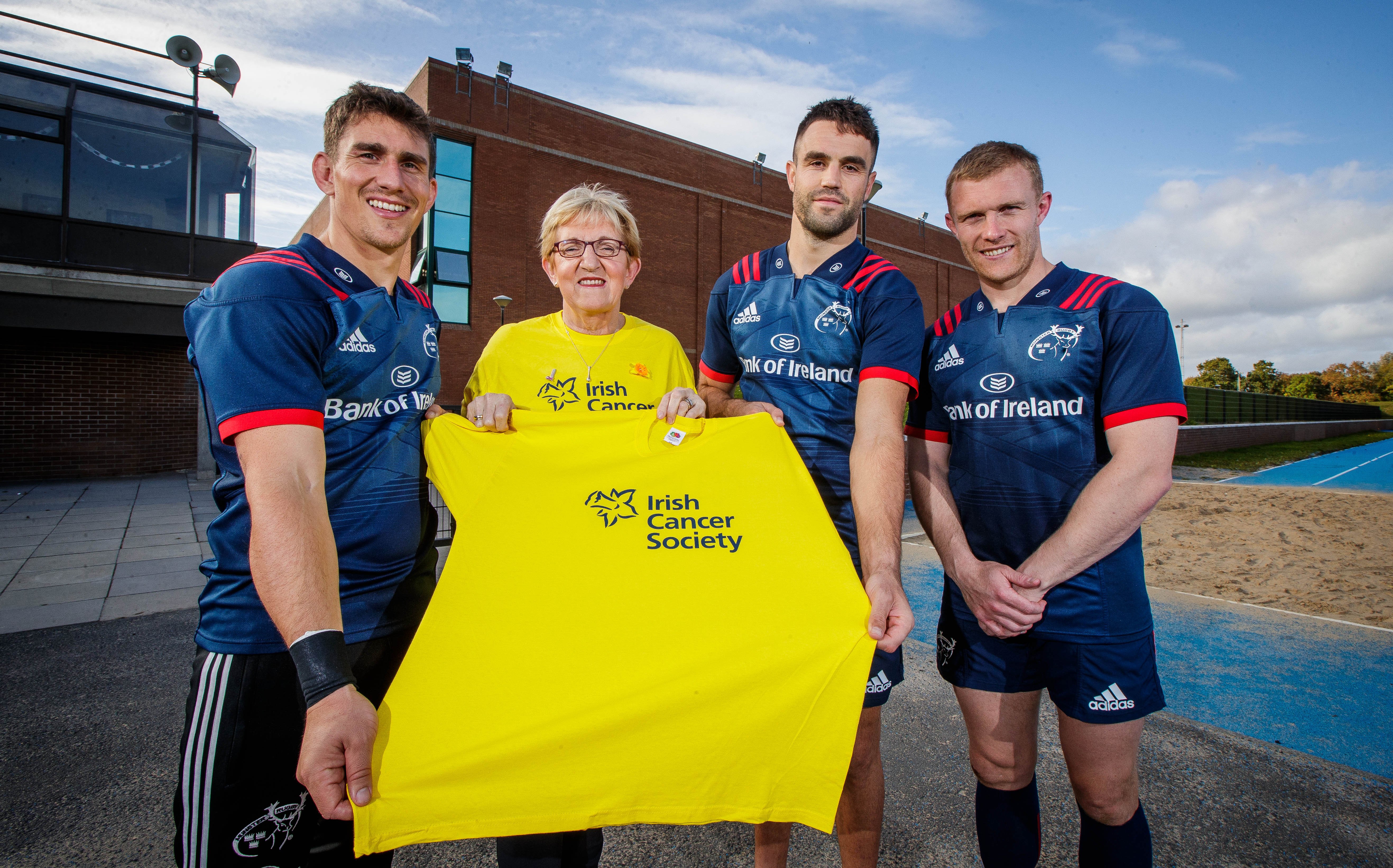 Fundraiser with rugby players