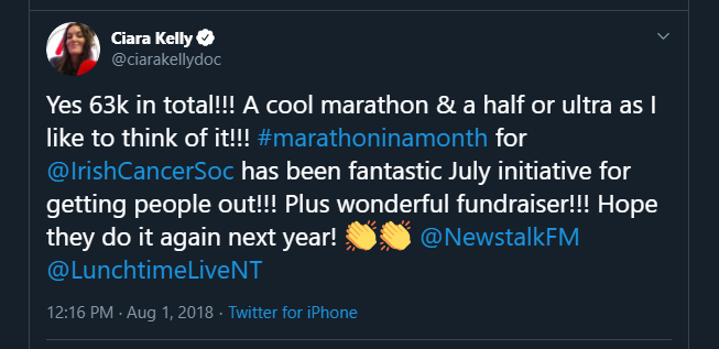 Marathon In A Month Ciara Kelly