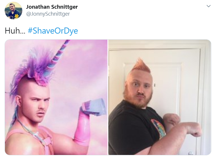 Jonny's Shave or Dye challenge