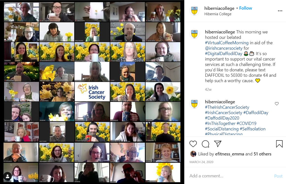 Virtual coffee morning - Hibernia College