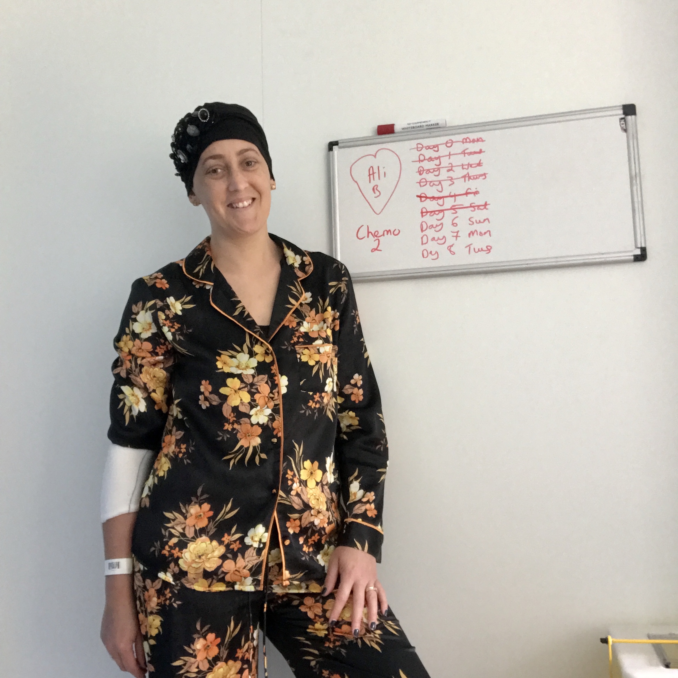 Elaine Scully in hospital