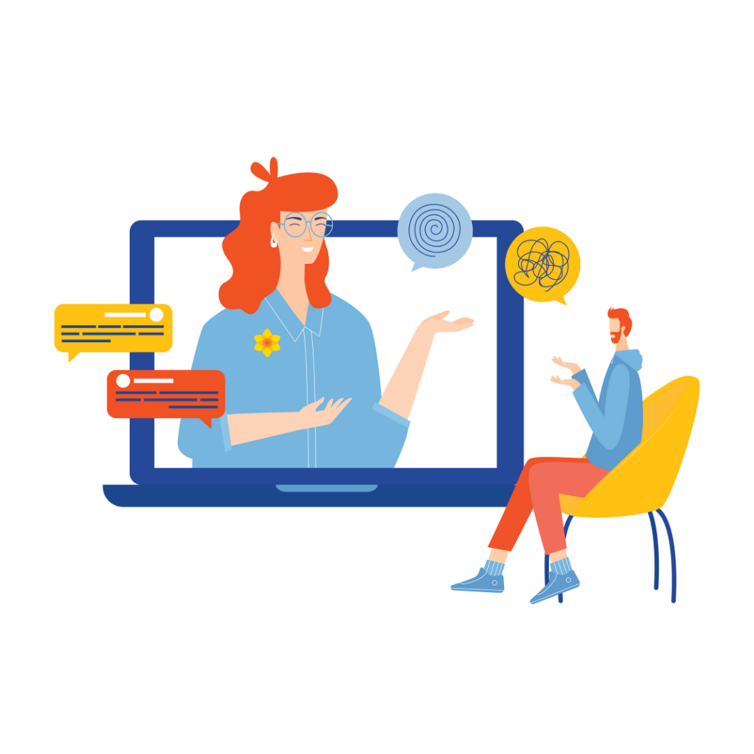Remote counselling illustration