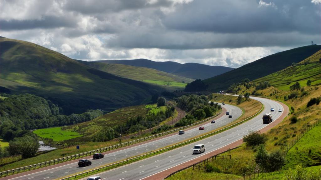 Cars on a motorway
