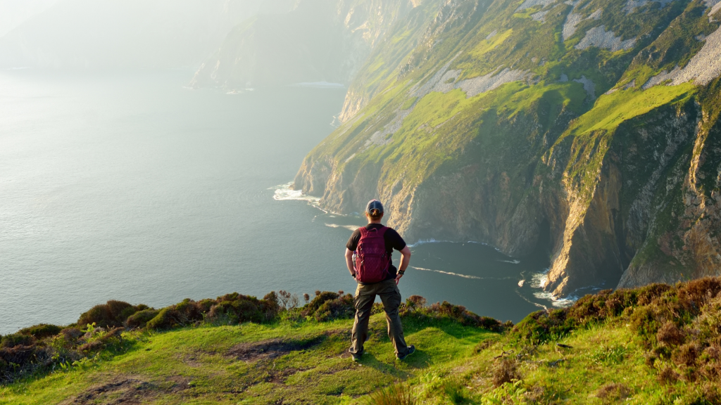 Trek the Distance - man hiking in Ireland