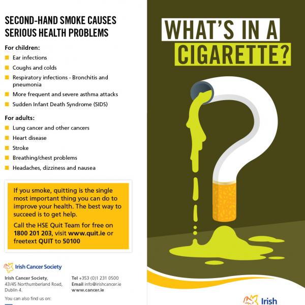 What's in a cigarette leaflet