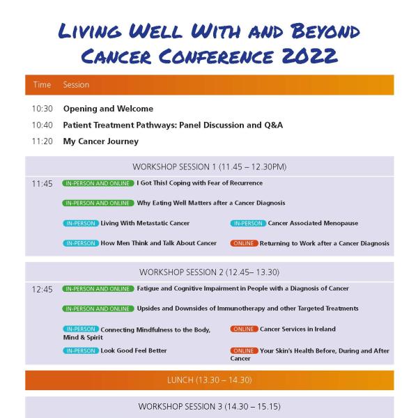 Living Well 2022 programme