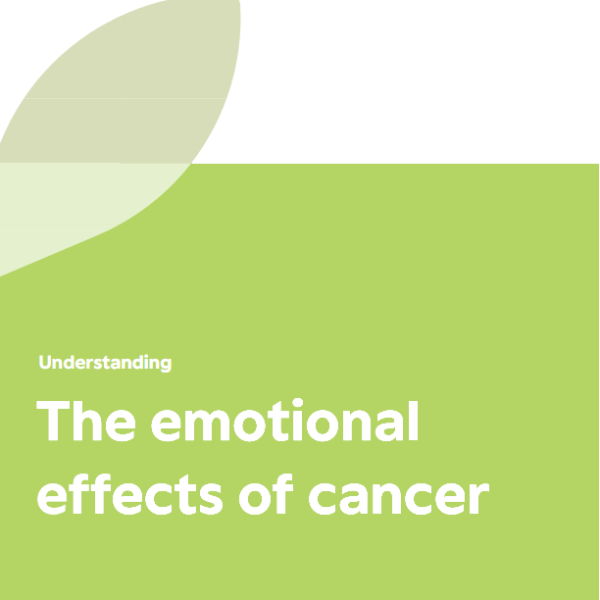 Cover of emotional effects of cancer booklet