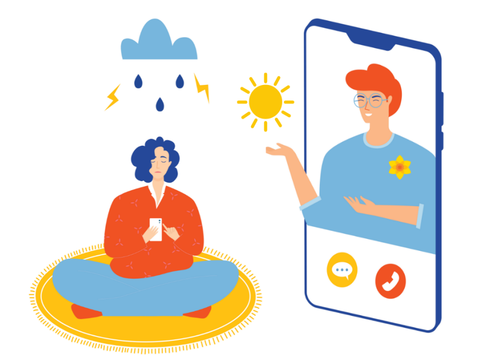 Remote counselling illustration