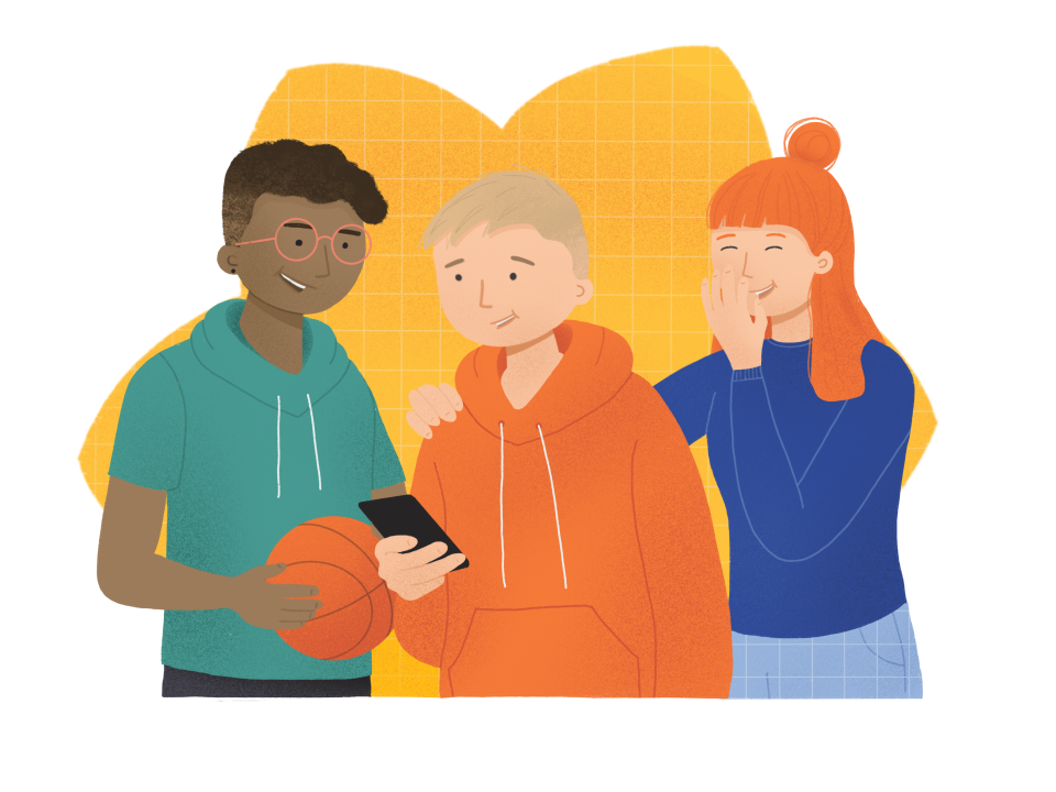 Teenage friends