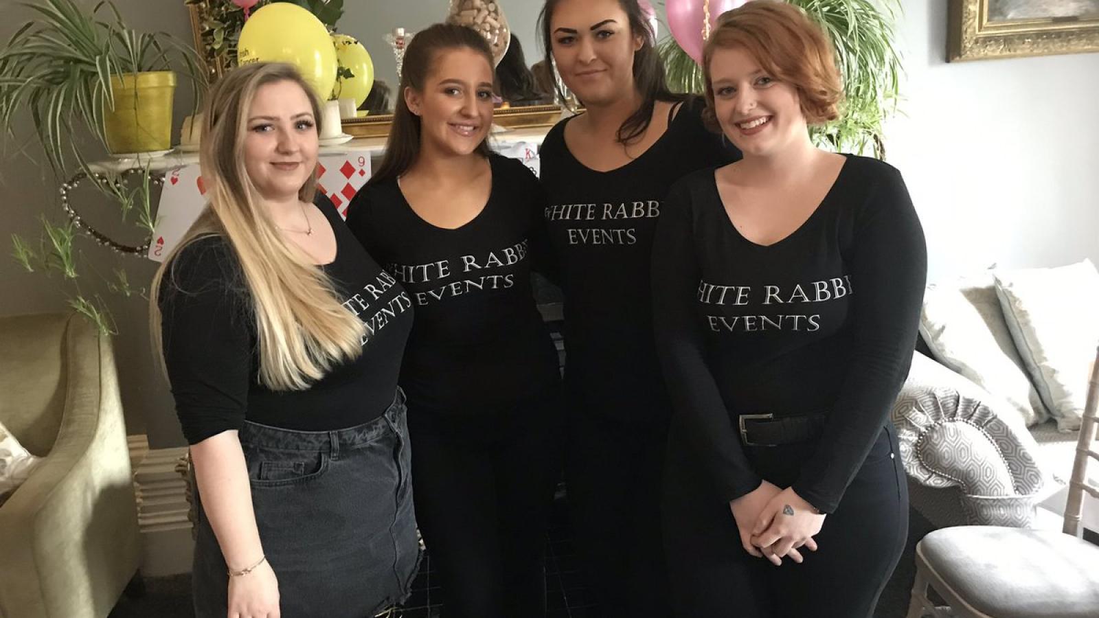 People holding a fundraising event