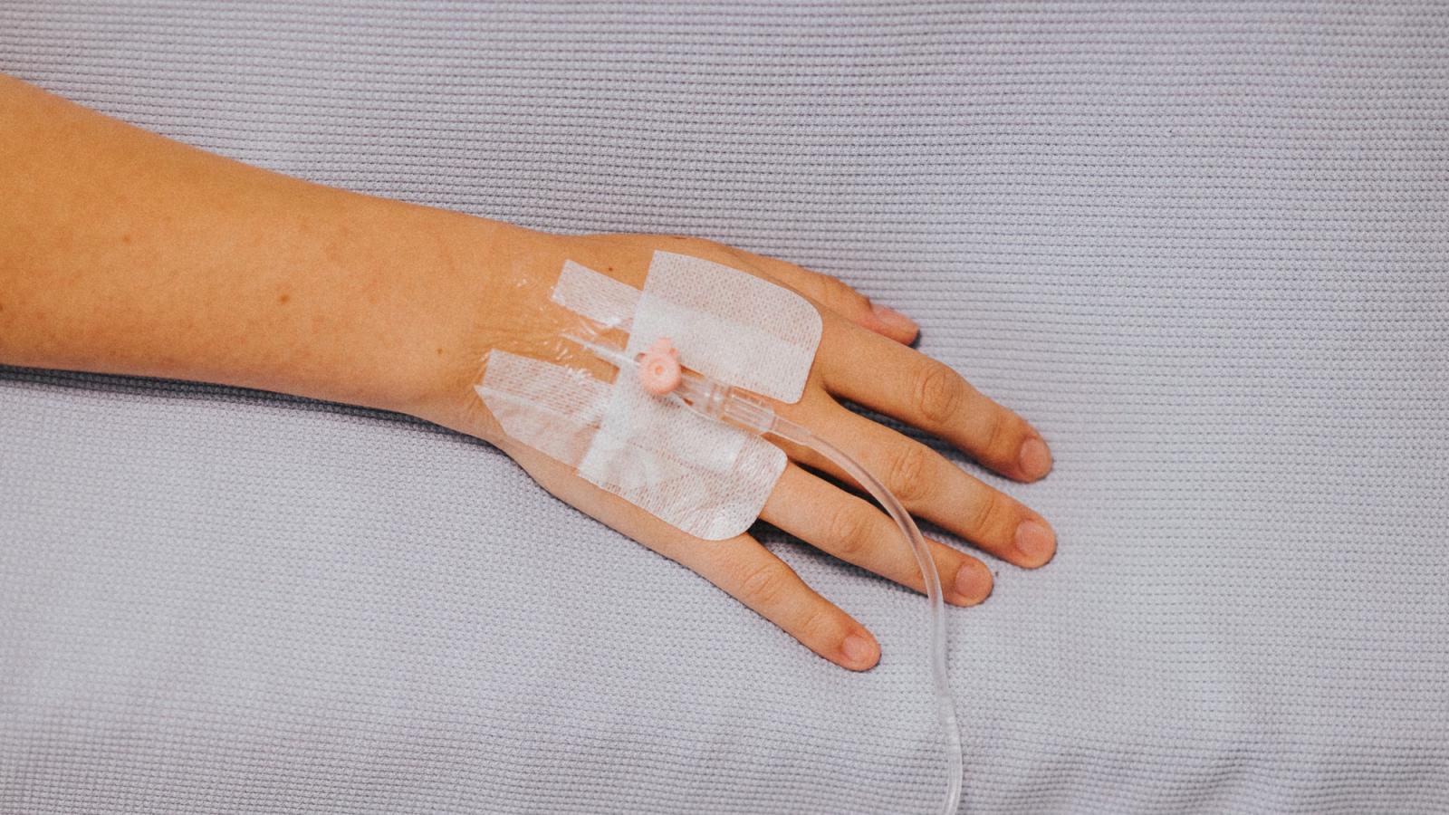 IV in hand