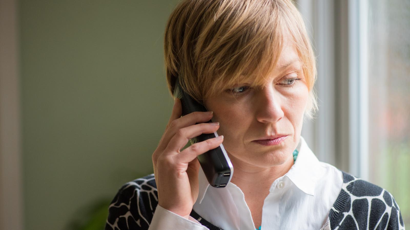 Woman making a phone call