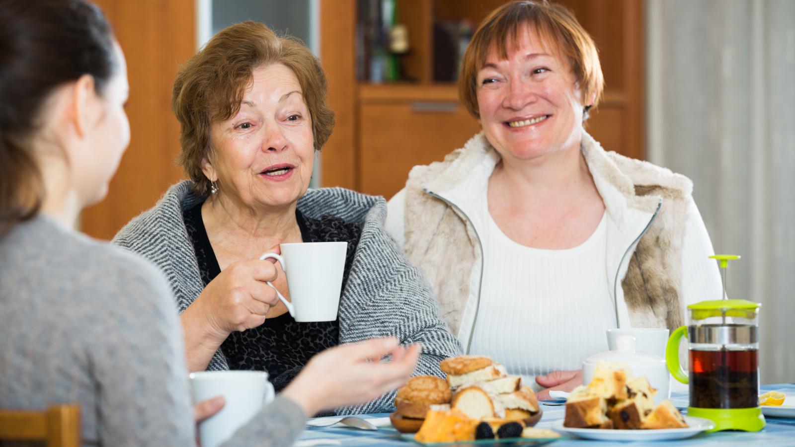 Women at a coffee morning