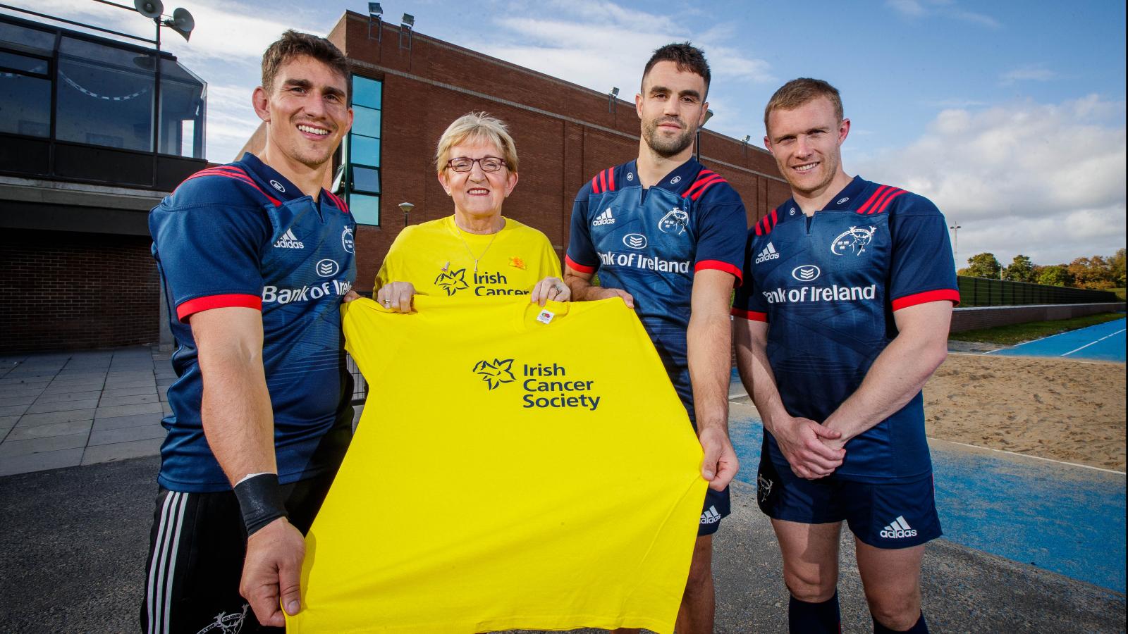 Fundraiser with rugby players