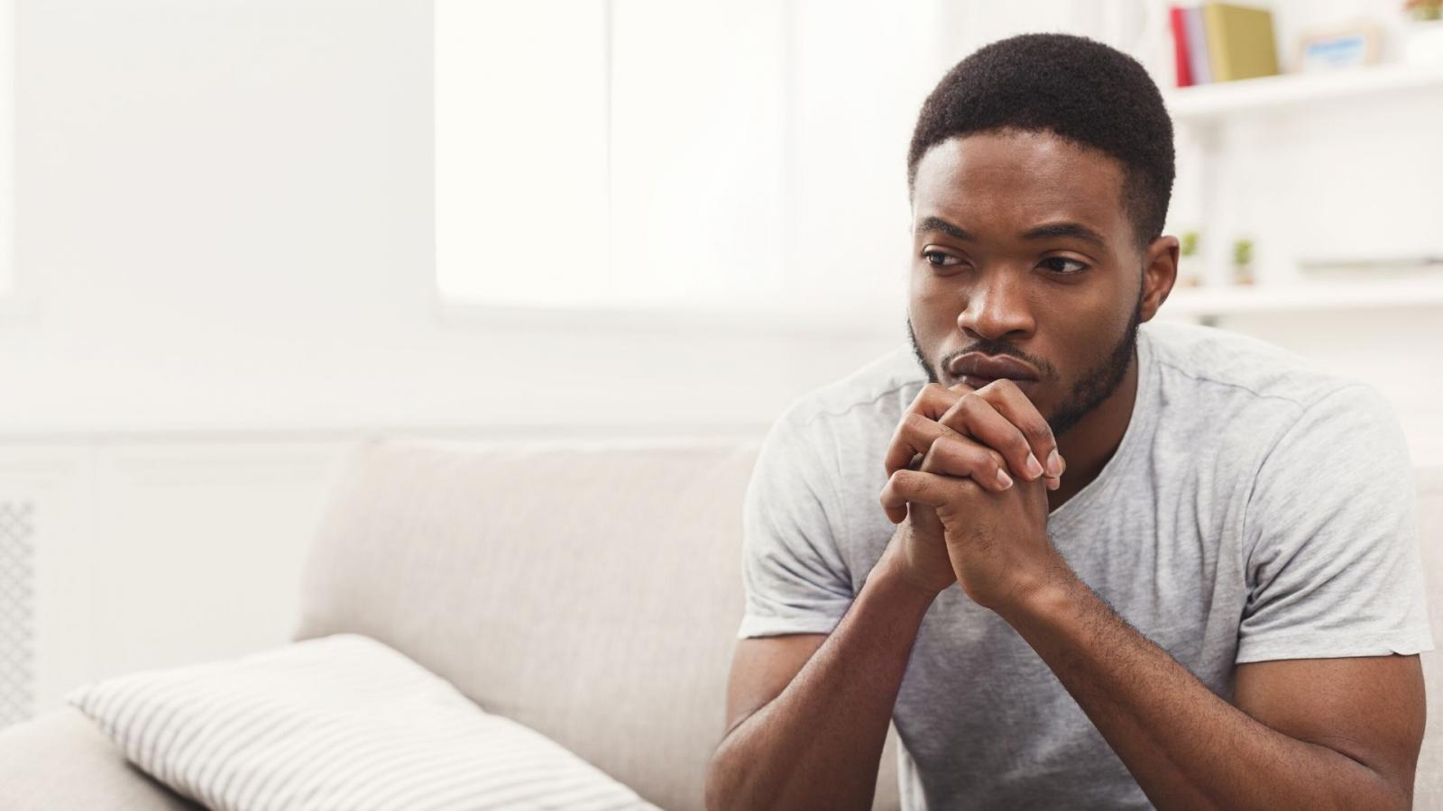 Man looking concerned
