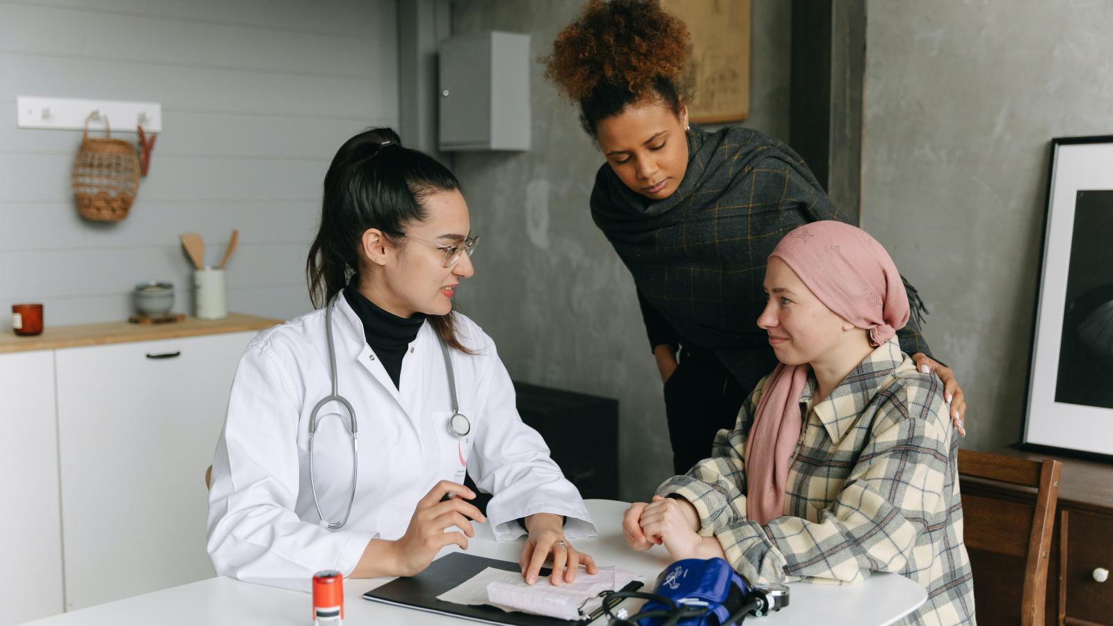 young woman examination patient