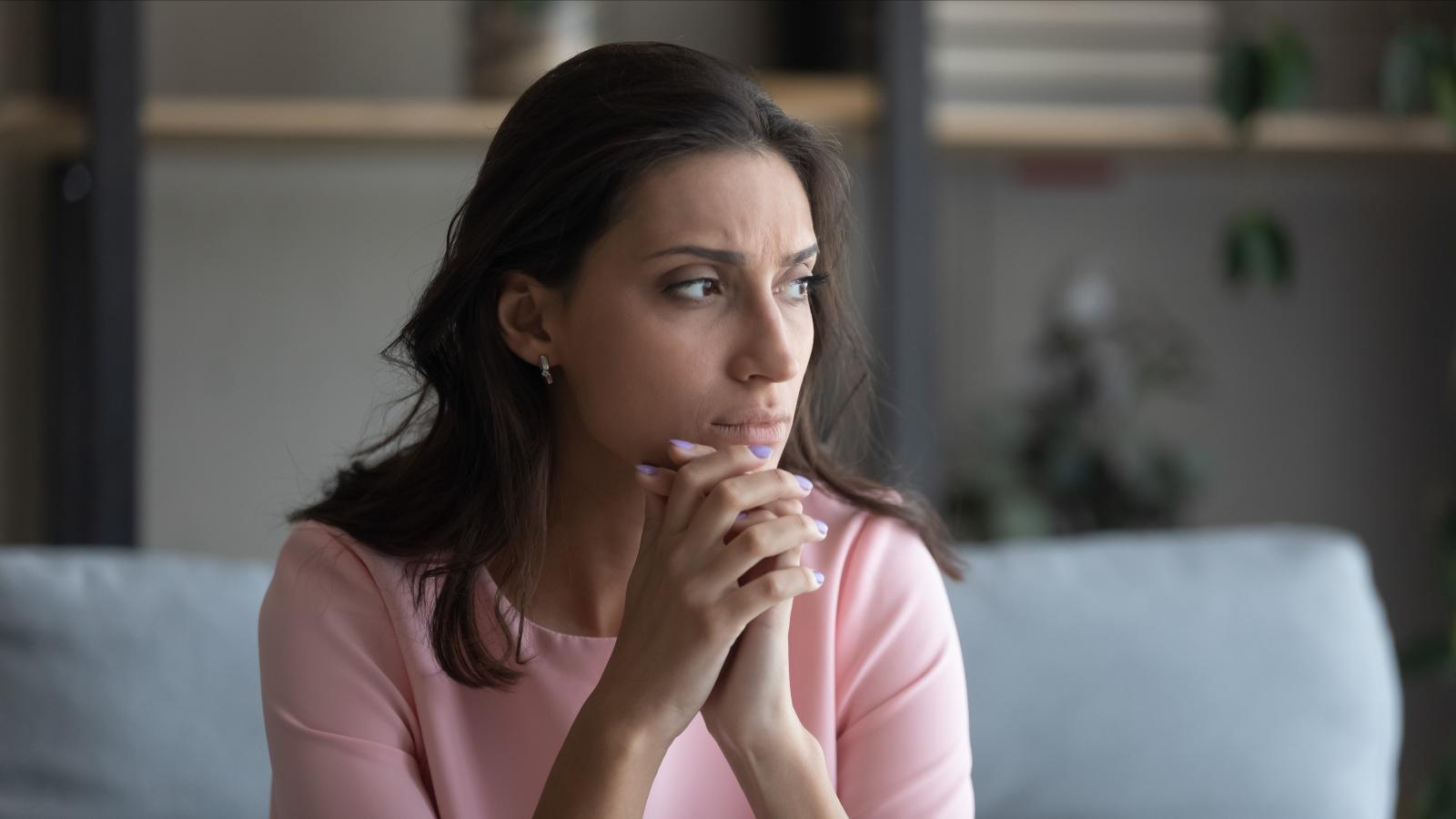 Thoughtful woman